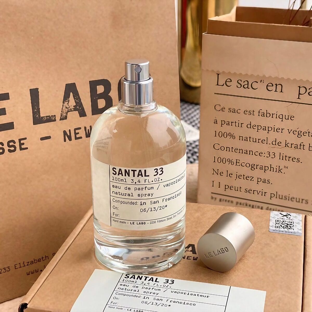 Le Labo Santal 33 Eau de Parfum 3.4 oz (100ml) - Adorn By