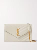 YSL Cassandre Matelassé Envelope Wallet on Chain